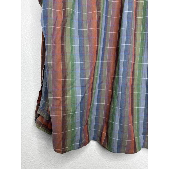 Mens PENDLETON Colorful Red Blue Button Down Cotton Expedition Shirt Size XL - Picture 13 of 16